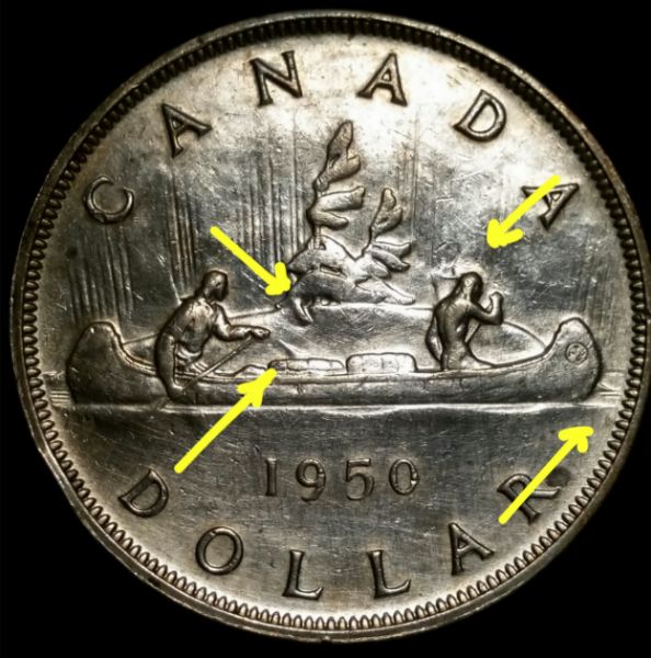 1950-Canadian-Dollar-Die-Clash-Errors.